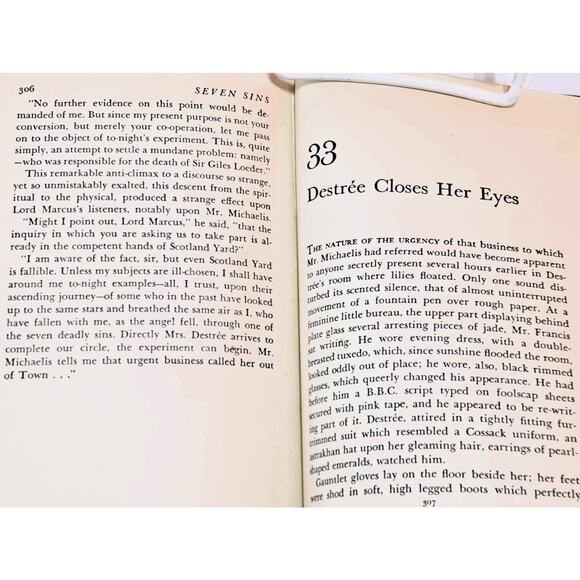 Seven Sins by Sax Rohmer (1943 HC no DJ) - Picture 8 of 9